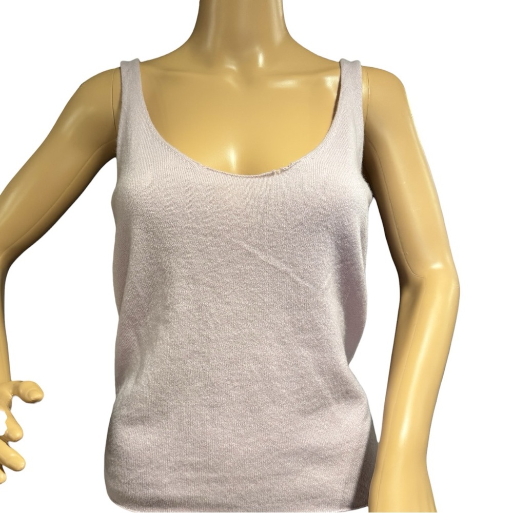 Vince Sweater Womens Size S 100% Cashmere Lavender Knit Tank Top